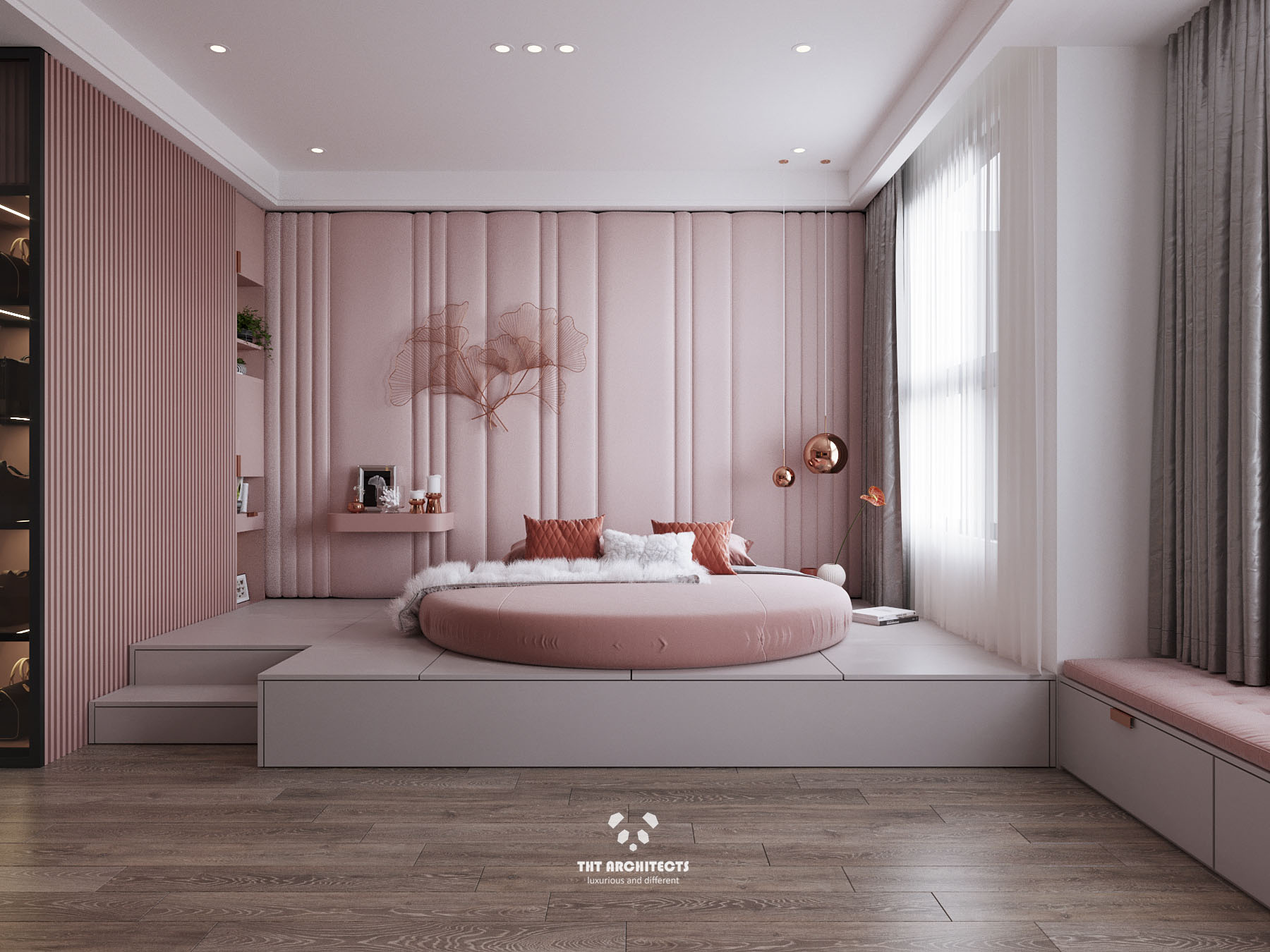 tht architects - Nhà chị Châu Đà Lạt - phòng ngủ master 01